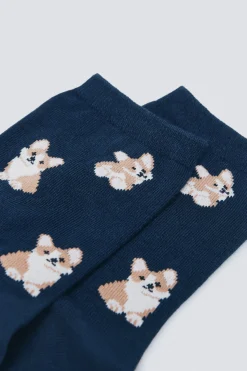 Springfield Calcetín largo liebres azul Discount