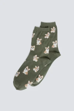 Springfield Calcetín largo liebres kaki