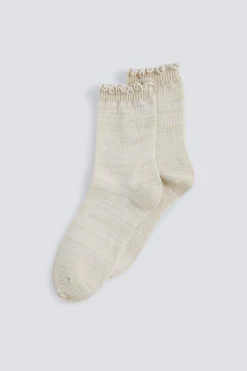 Springfield Calcetín largo lurex marr&oacute;n Hot