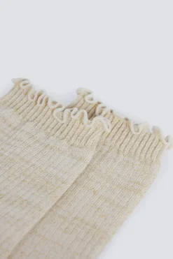 Springfield Calcetín largo lurex marr&oacute;n Hot