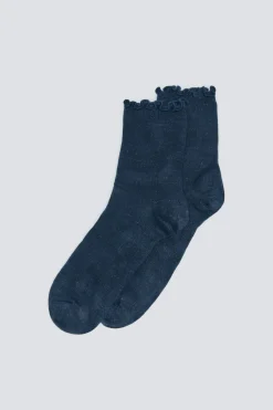 Springfield Calcetín largo lurex negro Hot