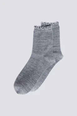 Springfield Calcetín largo lurex gris Hot