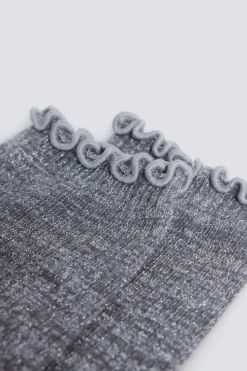 Springfield Calcetín largo lurex gris Hot