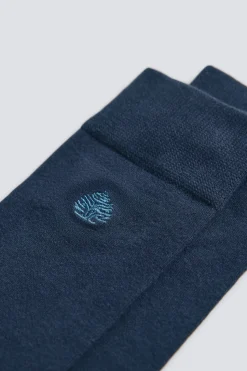 Springfield Calcetín largo monocolor logo azul Sale