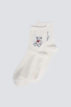 Springfield Calcetín largo oso marr&oacute;n Best