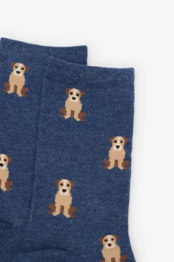 Cortefiel Calcetín largo perro Azul marino Discount
