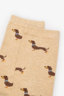 Cortefiel Calcetín largo teckel Beige Online