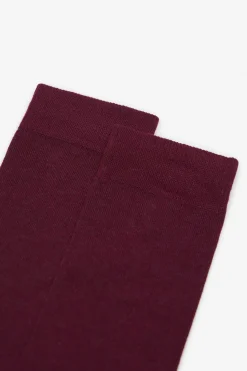 Cortefiel Calcetín liso Granate Outlet