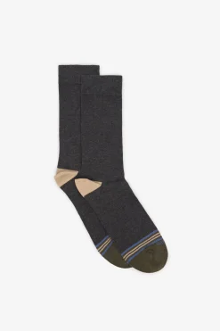 Cortefiel Calcetín liso Gris oscuro Hot