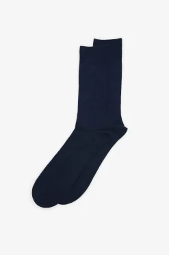 Cortefiel Calcetín liso con coolmax Azul marino Outlet