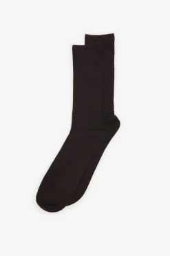 Cortefiel Calcetín liso con coolmax Marr&oacute;n oscuro Clearance