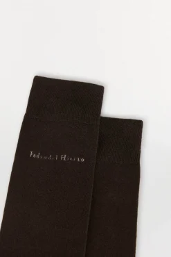 Pedro del Hierro Calcetín liso sport Marr&oacute;n New