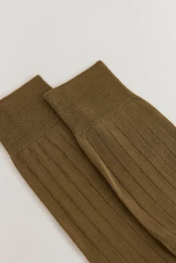 Pedro del Hierro Calcetín liso vestir Marrón Outlet