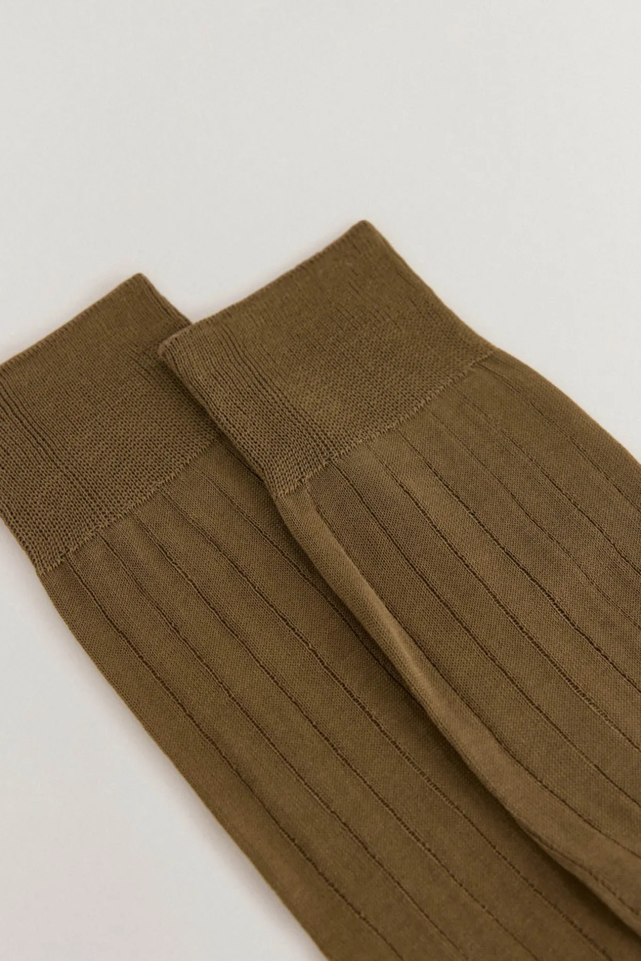 Pedro del Hierro Calcetín liso vestir Marrón Outlet