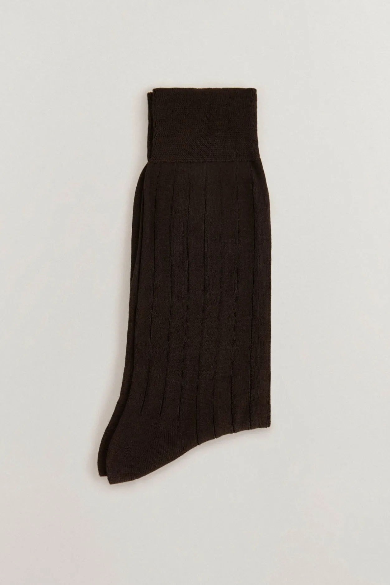 Pedro del Hierro Calcetín liso vestir Marrón Outlet