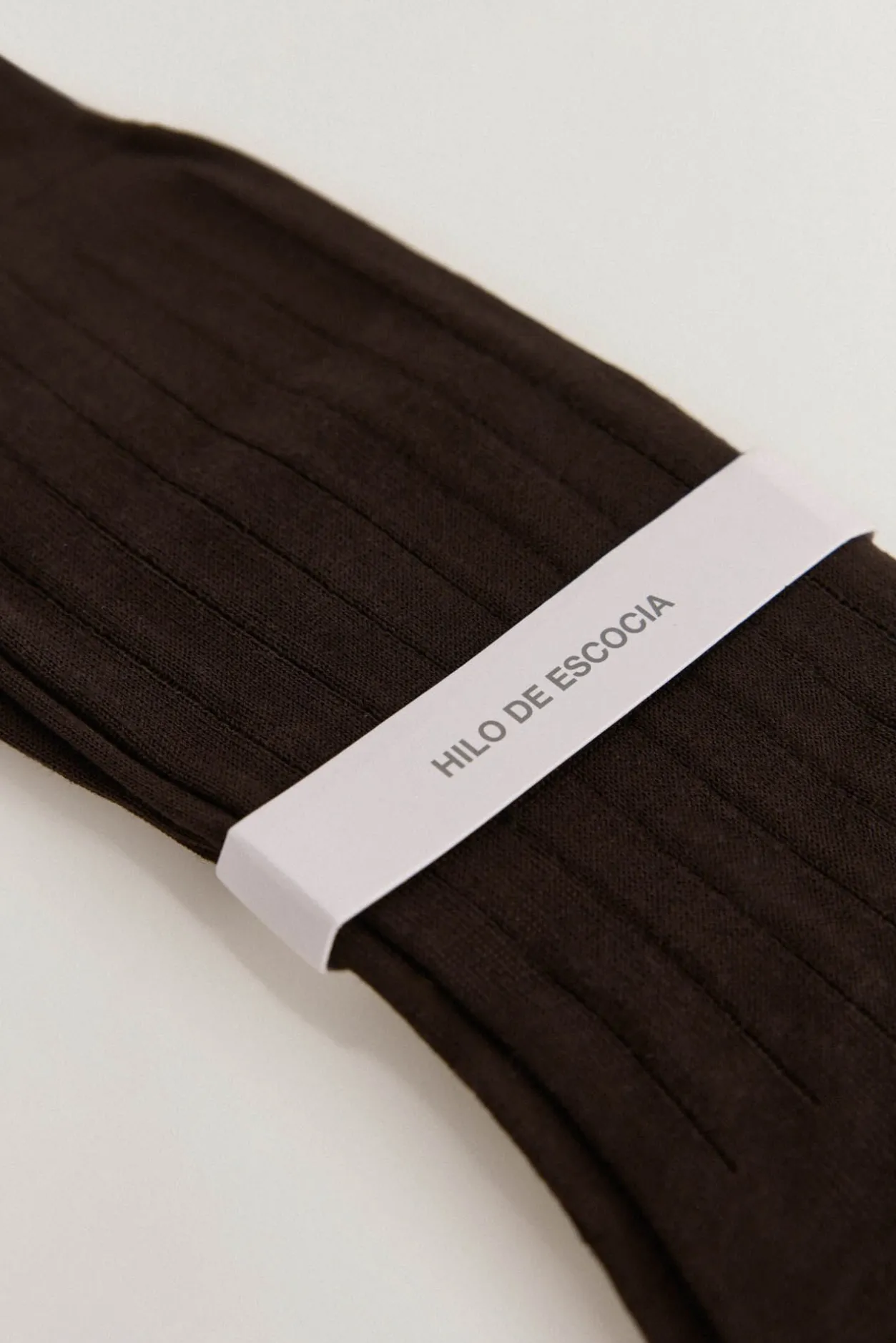 Pedro del Hierro Calcetín liso vestir Marrón Outlet