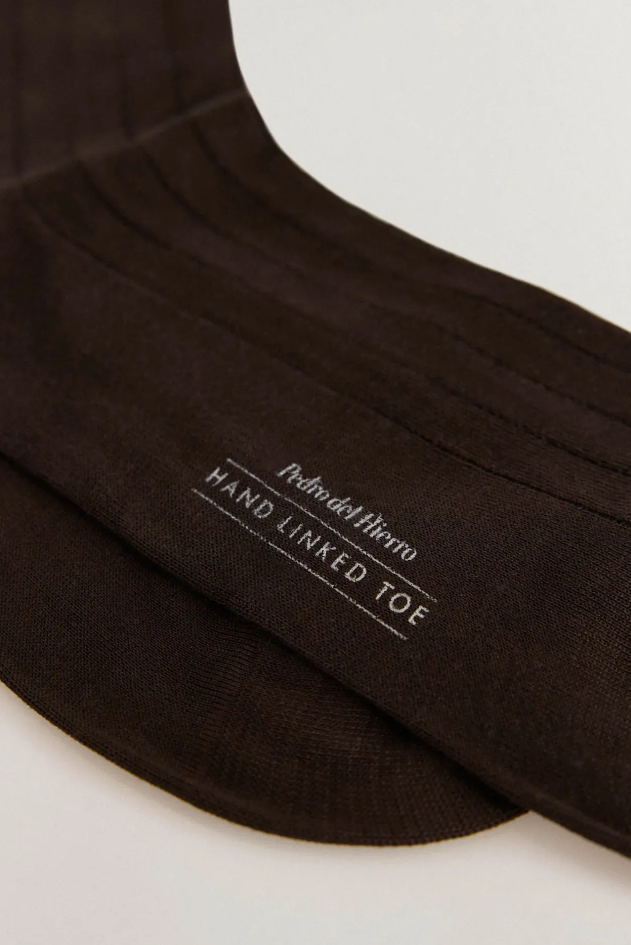 Pedro del Hierro Calcetín liso vestir Marrón Outlet