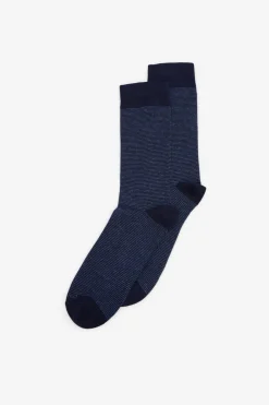 Cortefiel Calcetín microrayas Azul marino Online