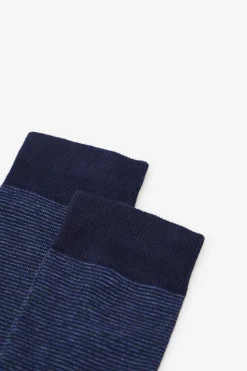 Cortefiel Calcetín microrayas Azul marino Online