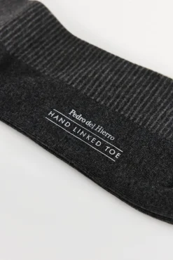 Pedro del Hierro Calcetín rayas sport Gris Outlet