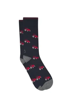 Kiff-Kiff Calcetín Regular Algodón Caballero azul Clearance