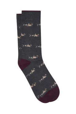 Kiff-Kiff Calcetín Regular Algodón Caballero gris Sale