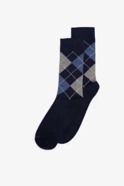 Cortefiel Calcetín rombos Azul marino Clearance