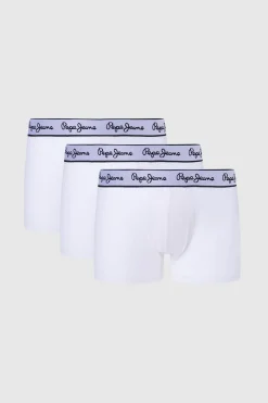 Pepe Jeans Calzoncillos de algodón elástico blanco Clearance