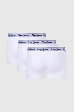 Pepe Jeans Calzoncillos de algodón elástico blanco Clearance