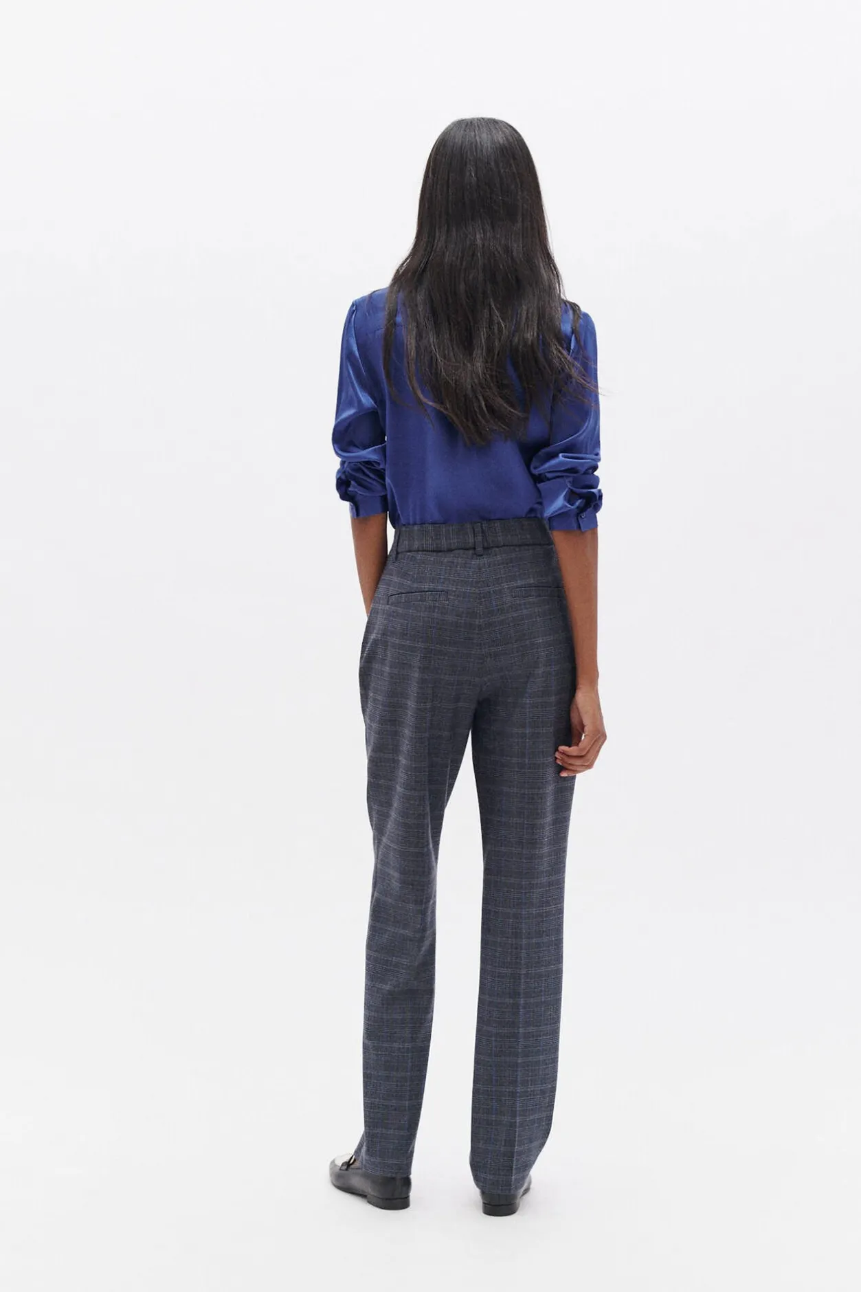 Caroll Camisa 100% seda Azul Hot