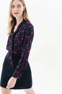 Caroll Camisa 100% viscosa Negro Outlet