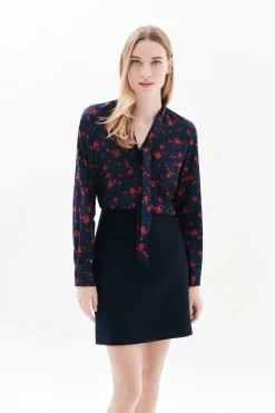 Caroll Camisa 100% viscosa Negro Outlet