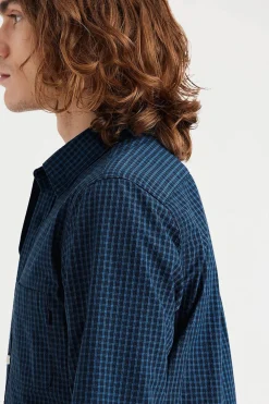 Dockers Camisa abotonada slim fit Icon Azul marino Outlet