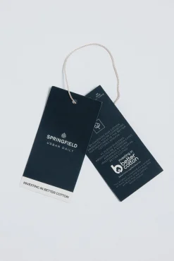 Springfield Camisa algodón fil a fil gris Discount