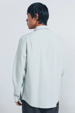 Springfield Camisa algodón fil a fil kaki Online