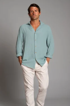 Cloking Camisa Bambula Turquesa