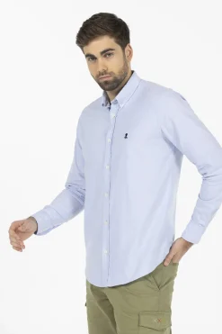 elPulpo Camisa basic pintpoint Azul Online