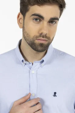 elPulpo Camisa basic pintpoint Azul Online