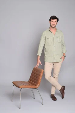 Cloking Camisa Bolsillos Kaki
