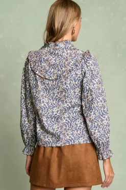 Polín Et Moi Camisa bordado Antibes Azul Online