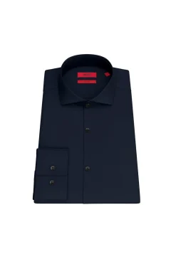 HUGO Camisa básica Azul marino Discount