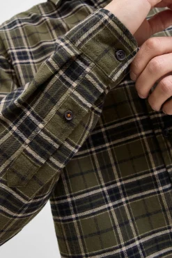 Jack & Jones PLUS Camisa básica cuadros verde Outlet