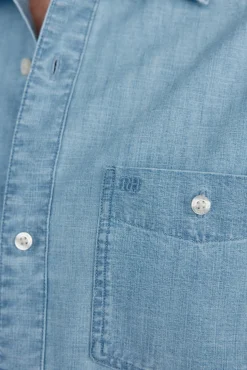 Pedro del Hierro Camisa chambray Azul Outlet