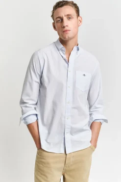 Gant Camisa clásica a rayas finas Regular Fit Azul Hot