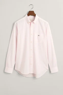 Gant Camisa clásica a rayas finas Regular Fit Rosa