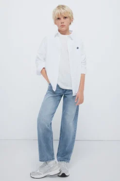 Springfield Kids Camisa coderas niño blanco New