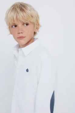 Springfield Kids Camisa coderas niño blanco New