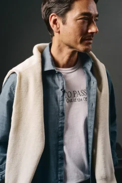 OOTO Camisa cuadro sobretintado Azul marino Clearance