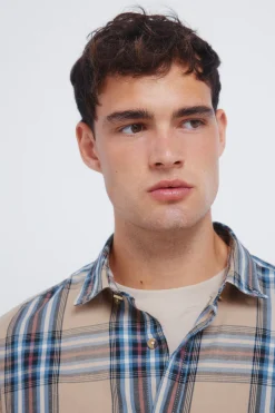 Springfield Camisa cuadro tartán amarillo New