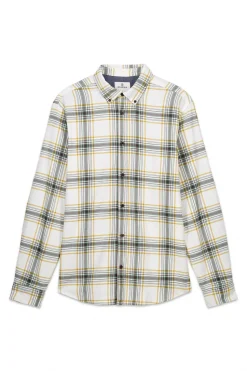 Springfield Camisa cuadros blanco Hot